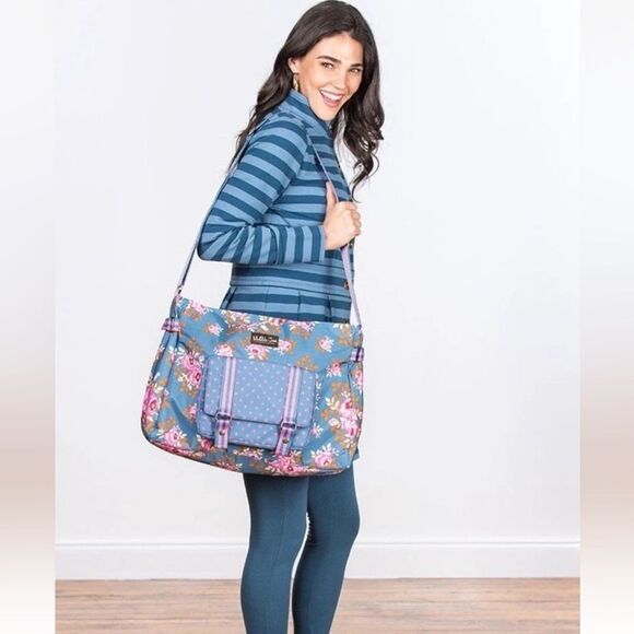 Matilda Jane CARRY IT OFF Messenger Computer Diaper School Bag Make Believe - Picture 4 of 14